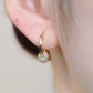 💫 LIMITED-TIME 50% OFF! 💍 Gold Circle Earrings with Small Ball – Delicate, Lightweight & Versatile ✨
