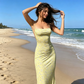 👗 LIMITED-TIME 50% OFF! 🌸 Summer Backless Dress – Floral, Spaghetti Strap, Cowl Neck, Slim Fit ✨