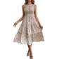 👗 LIMITED-TIME 50% OFF! 🌸 Women’s Sleeveless Floral Print Casual Dress – Smocked Bodice, Tiered Skirt, Midi Length ✨