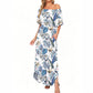 👗 LIMITED-TIME 50% OFF! ✨ Off-Shoulder Ruffled Maxi Dress – Side Slit, Pockets, Flowy 🌸