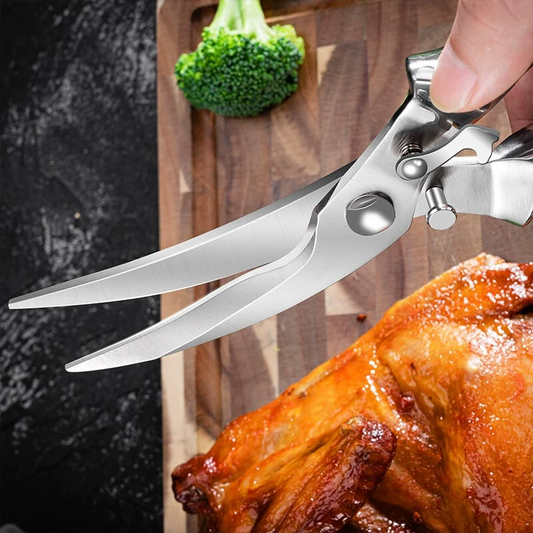 ✂️ LIMITED TIME 50% OFF! 🔪 Multipurpose Heavy-Duty Kitchen Shears – Spring-Loaded, Cuts Bones & Herbs 🌿