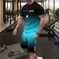 👕 LIMITED-TIME 50% OFF! ✨ Men's Gradient 2-Piece Set – T-Shirt & Shorts, Breathable, Relaxed Fit 🩳