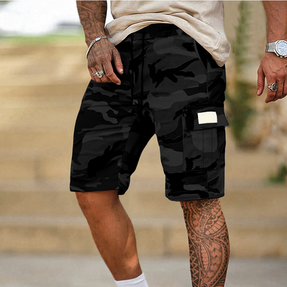 🩳 LIMITED-TIME 50% OFF! ✨ Men's Tactical Cargo Shorts – Camo, Multi-Pocket, Relaxed Fit 🎯