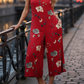 👗 LIMITED-TIME 50% OFF! ✨ Women's Spaghetti Strap Jumpsuit – Vibrant Print, Loose Fit & Easy-Care for Summer 🌞