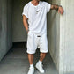 👕 LIMITED TIME 50% OFF! 🩳 Men's Casual T-Shirt & Shorts Set – Loose Fit, Breathable, Lounge Set 🏖️