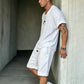 👕 LIMITED TIME 50% OFF! 🩳 Men's Casual T-Shirt & Shorts Set – Loose Fit, Breathable, Lounge Set 🏖️