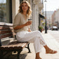 👖 LIMITED-TIME 50% OFF! 🎀 Women's Lace Trim Drawstring Pants – Cropped Fit, Cotton Blend, Functional Pockets 🌸