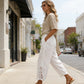 👖 LIMITED-TIME 50% OFF! 🎀 Women's Lace Trim Drawstring Pants – Cropped Fit, Cotton Blend, Functional Pockets 🌸