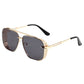 🕶️ LIMITED-TIME 50% OFF! 🔩 Retro Double Bridge Metal Sunglasses – Steampunk Design, UV400, Side Shields ✨