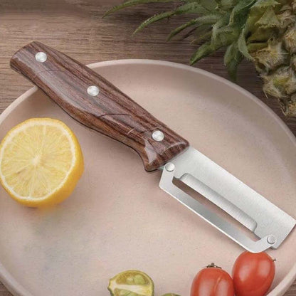 🎉 BUY 1 GET 1 FREE! Multi-Functional Kitchen Peeler – Razor-Sharp Blade, Ergonomic Wooden Handle 🍴