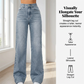 👖 LIMITED-TIME 50% OFF! 💃 Women's High-Waisted Straight Leg Jeans – Retro Denim, No Waist Gap, Lifting Pockets ✨