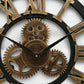 🕰️ LIMITED TIME 50% OFF! 🎨 Large Decorative Wall Clock – Silent Sweep, Industrial Gears Design, Roman Numerals ✨