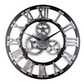 🕰️ LIMITED TIME 50% OFF! 🎨 Large Decorative Wall Clock – Silent Sweep, Industrial Gears Design, Roman Numerals ✨