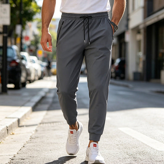 🩳 LIMITED-TIME 50% OFF! ✨ Men's Quick-Dry Sport Pants – 4-Way Stretch, Breathable & Zippered Pockets for Gym & Travel 🏃‍♂️