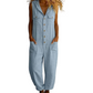🌞 LIMITED-TIME 50% OFF! 👚 Women's Sleeveless Hooded Jumpsuit – Breathable Linen, Loose Fit & Pockets 🍃