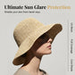 🧢 LIMITED-TIME 50% OFF! 🍂 Women's Handwoven Wide-Brim Straw Hat – Foldable, Breathable, Travel-Ready 🌴