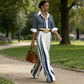 👔 LIMITED-TIME 50% OFF! ✨ Women's Striped 2-Piece Set – Shirt & Wide-Leg Pants, Breathable Polyester, Sizes S-5XL 🌿