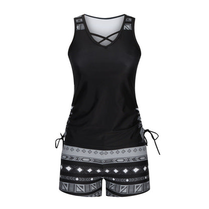 🌊Limited-Time Spring Launch!✨ Women's Printed Two-Piece Tankini Swimsuit