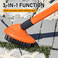 🧹 LIMITED-TIME 50% OFF! 🌿 3-in-1 Weeding Wire Brush Set – Adjustable Pole, 3 Tools, Heavy-Duty 🧤