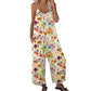 👖 LIMITED-TIME 50% OFF! ✨ Women's Floral Wide Leg Jumpsuit – Relaxed Fit, Plus Size, Pockets 🌸