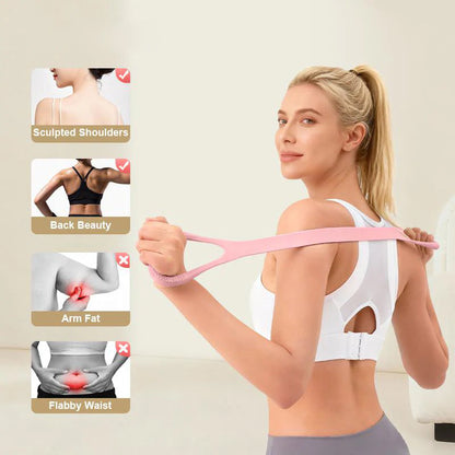 💪 LIMITED-TIME 50% OFF! ✨ Ergonomic Posture Corrector Band – Dual-Loop, Durable Silicone for Back & Shoulder Training 🏋️‍♀️