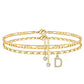 👣 LIMITED TIME 50% OFF! ✨ Layered Gold Ankle Bracelet for Women – Rhinestone, Adjustable, Beach Jewelry 🏖️