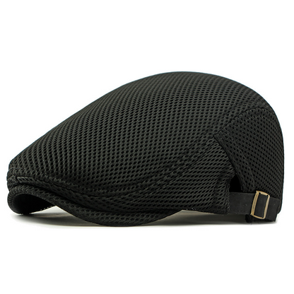 🧢 LIMITED TIME 50% OFF! 🍂 Breathable Flat Cap with Adjustable Strap – Mesh Fabric, Classic Ivy Style 🍁