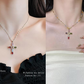 ✨ LIMITED-TIME 50% OFF! ✝️ Colorful Rhinestone Cross Necklace – Dazzling, Adjustable, Lightweight 💎