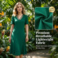 ❤️ LIMITED-TIME 50% OFF! 👗 Women's Elegant V-Neck Mesh Dress – Loose A-Line, Sheer Panel, Lightweight 🌺