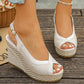 👡 LIMITED-TIME 50% OFF! 🌸 Women's Peep-Toe Wedge Sandals – Platform, Breathable, Anti-Slip Sole 🍃