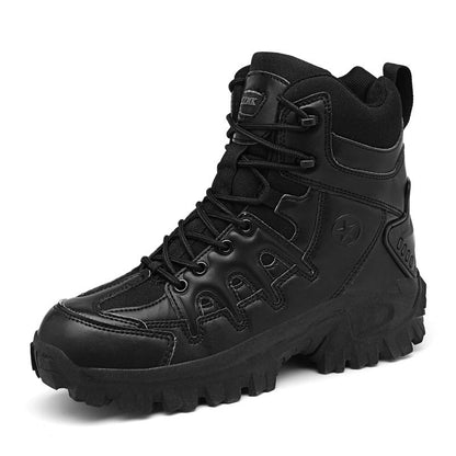 🥾 LIMITED-TIME 50% OFF! 🌲 Men's High-Top Outdoor Boots – Waterproof, Side Zipper, Traction EVA Outsole 🏔️