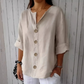 👕 LIMITED-TIME 50% OFF! 💫 Women's Loose Button-Down Top – Easy, Breathable, Wrinkle-Resistant 🌿