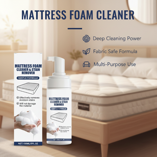 🛏️ LIMITED-TIME 50% OFF! ✨ Mattress Foam Cleaner – No-Rinse, Stain & Odor Removal, Multi-Surface ✨