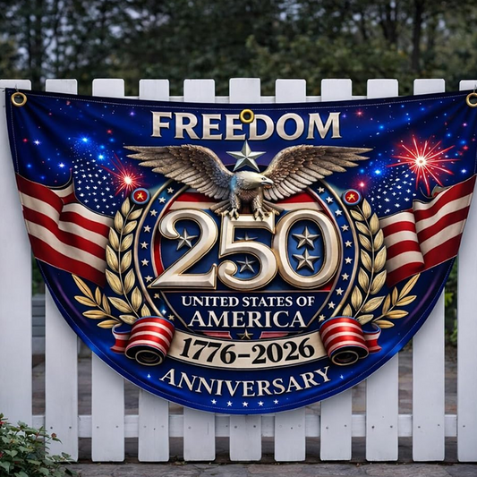 🎆Anniversary Special!✨ 250th Anniversary Half-Round Bunting Banner