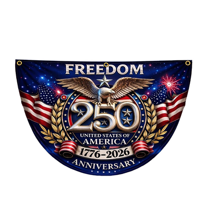 🎆Anniversary Special!✨ 250th Anniversary Half-Round Bunting Banner