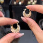 💍 LIMITED-TIME 60% OFF! ✨ Faux Pearl Basket Hoop Earrings – Gold Tone, Unique Weave, Classic Elegance 🪀