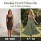 🌴 LIMITED-TIME 50% OFF! 👗 Women's Halter Neck Backless Maxi Dress – Tiered, Flowy, Resort Style 🌺