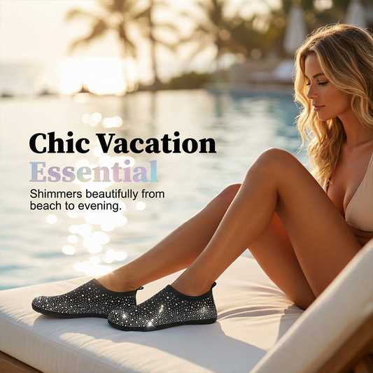 👟 LIMITED-TIME 50% OFF! 💦 Quick-Drying Swimming Shoes – Beach, Pool, Holographic, Anti-Slip 🏊‍♀️