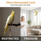 🦜 LIMITED-TIME 50% OFF! 🪢 Wearable Auto-Retracting Bird Leash – 210cm, Hands-Free, Multi-Way Tethering 🦅