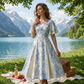 🌸Dreamy New Collection!✨ Ethereal Flutter Sleeve Fit-and-Flare Dress