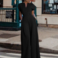 🍾New Arrival!✨ Women's V-Neck Wide-Leg Jumpsuit