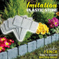 🌿 LIMITED-TIME 50% OFF! ✨ Imitation Stone Garden Fence – Realistic Look, Expandable 🪨