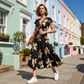 🚀 LIMITED-TIME 50% OFF! 💃 Women's Casual Printed V-Neck Ruffle Dress – Playful, Feminine & Ready-to-Wear 🌺