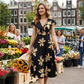 🚀 LIMITED-TIME 50% OFF! 💃 Women's Casual Printed V-Neck Ruffle Dress – Playful, Feminine & Ready-to-Wear 🌺