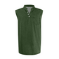 🎉 2026 Sale — Over 44,000 Sold!💞 Retro Style Sleeveless T-Shirt with Three Buttons – Vintage Vibes, Modern Fit 💪