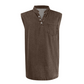 🎉 2026 Sale — Over 44,000 Sold!💞 Retro Style Sleeveless T-Shirt with Three Buttons – Vintage Vibes, Modern Fit 💪