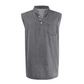 🎉 2026 Sale — Over 44,000 Sold!💞 Retro Style Sleeveless T-Shirt with Three Buttons – Vintage Vibes, Modern Fit 💪