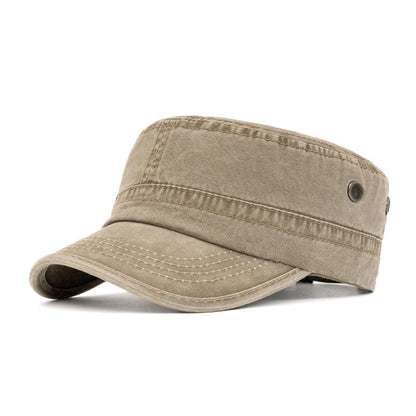 🧢 LIMITED-TIME 50% OFF! ✨ Vintage Flat Top Baseball Cap – Military Style, Durable Cotton, Adjustable Strap ⚔️