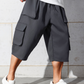 🩳 LIMITED-TIME 50% OFF! ✨ Men's Casual Cargo Capri Shorts – Large Pockets, Drawstring Waist, Relaxed Fit 🌿