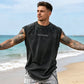 🏋️‍♂️ LIMITED-TIME 50% OFF! 🎽 Vintage Wash Loose Fit Gym Muscle Tee – Sleeveless, Breathable, Acid-Washed 🏁